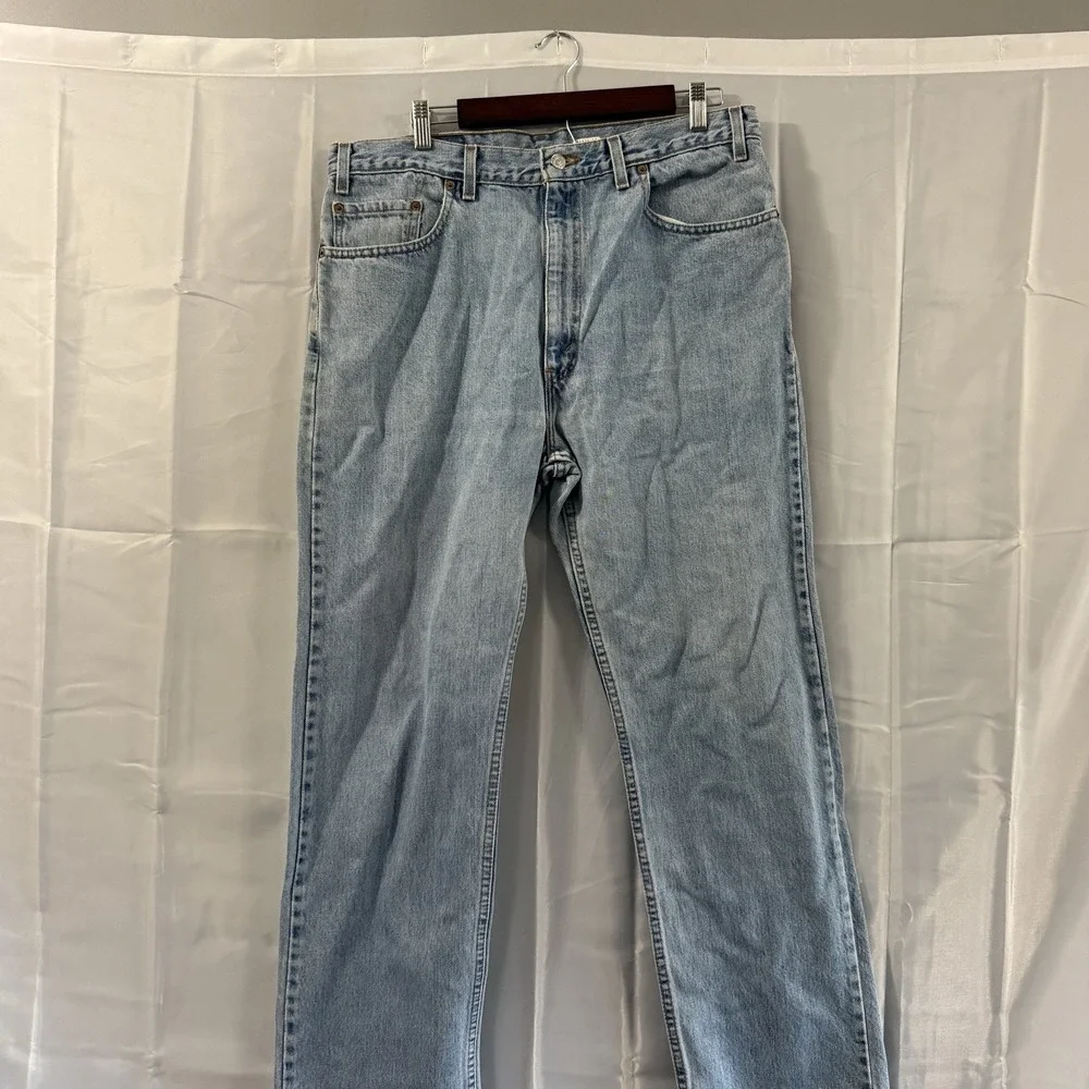 Vintage Levis 505 Men 38x30 Fits 36x30 Red Tab 100% Cotton‎ Blue Denim Y2K USA